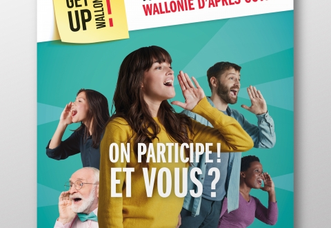 Get Up Wallonia : création d'une stratégie et d'un plan de communication